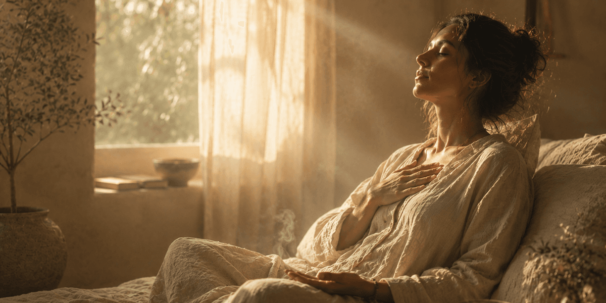Person resting — tracking sleep and energy